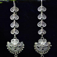 Traditional Floral Silver Filigree Kaanphool