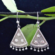 Tryst Silver Filigree Earrings