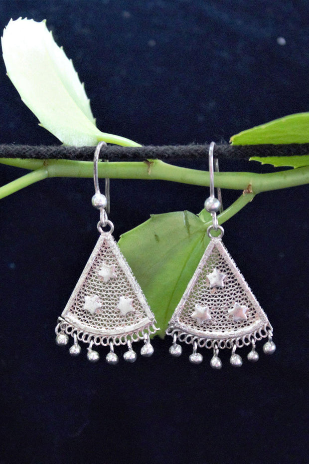 Tryst Silver Filigree Earrings