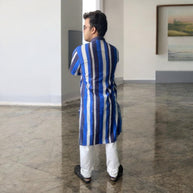 Neelrekha Handblock Cotton Kurta