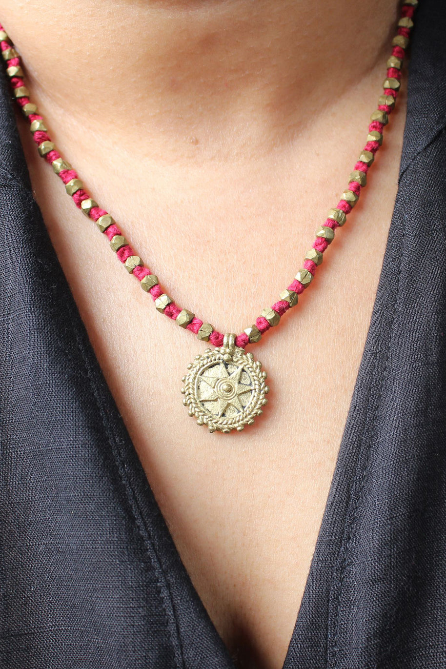 Traditional Dhokra Brass Necklace