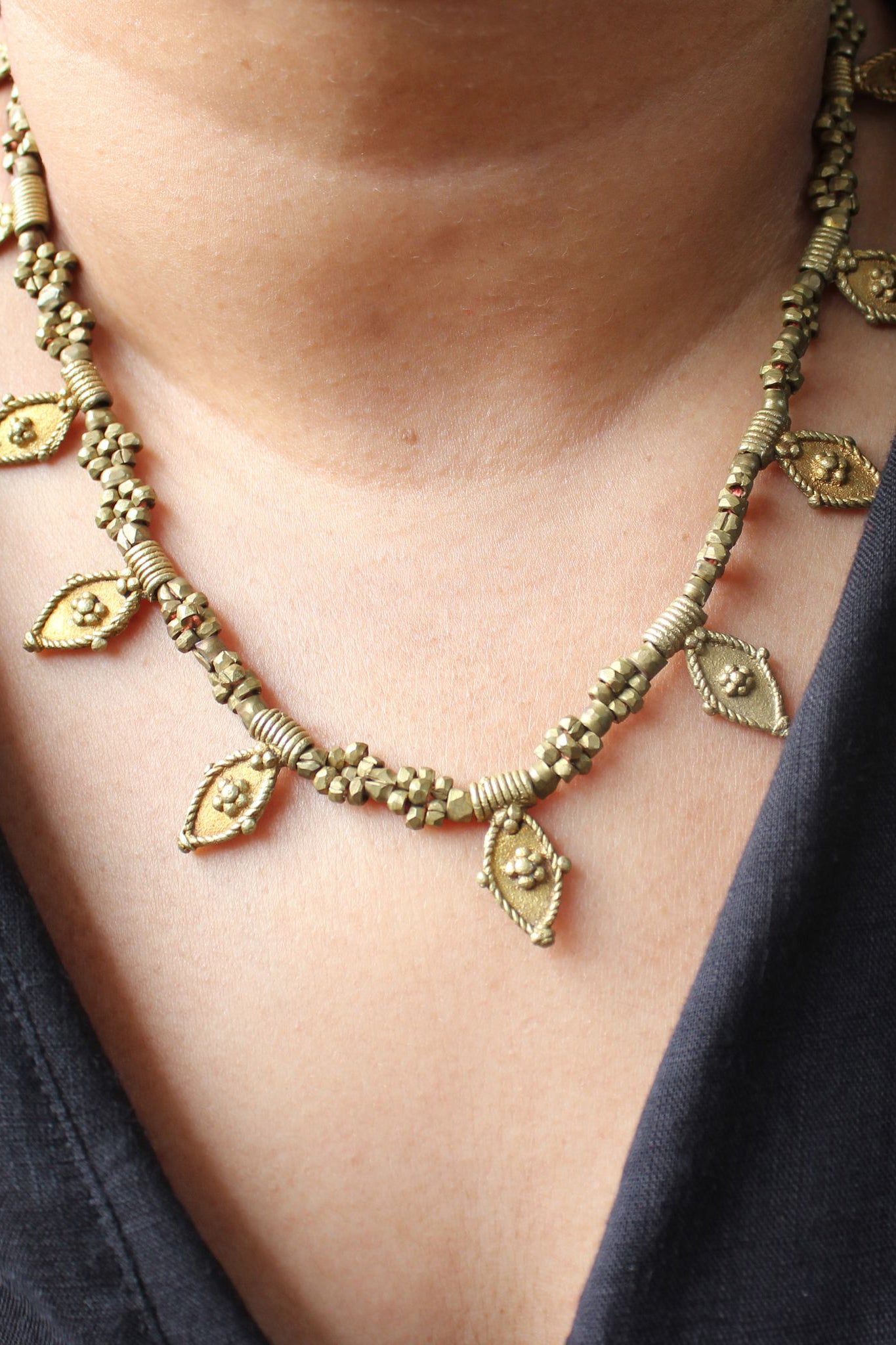 Traditional Dhokra Brass Necklace