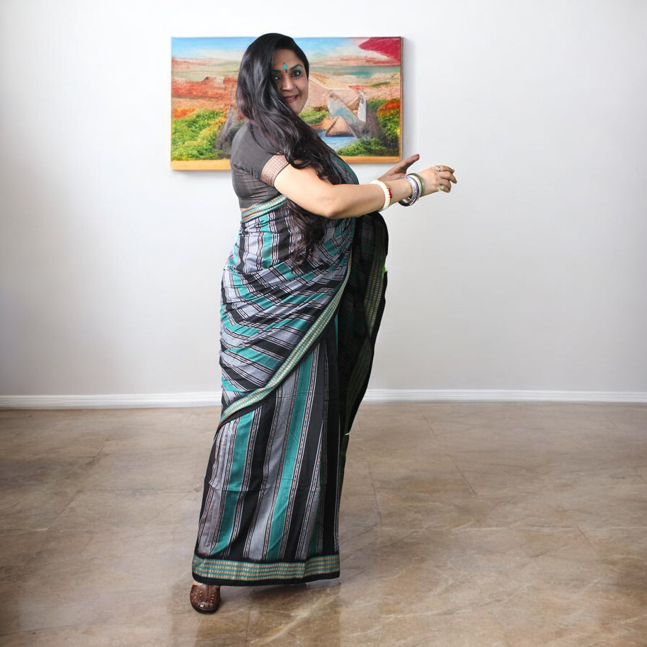 Traditional Handwoven Sambalpuri Cotton Saree