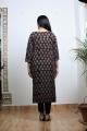 Noor Black Ajrakh Handblock Cotton Kurta