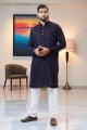 Black Bandhani Cotton Kurta