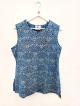 Indigo Hand Block Print Cotton Top