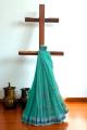 Green Embroidery Kota Cotton Saree