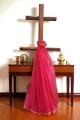 Dark Pink Handloom Kota Cotton Saree