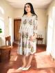 MughalFlair Handblock Cotton Gathered Dress