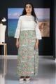 Olive Green Floral Hand Block Print Long Skirt
