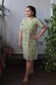 Twirl Green Handblock Cotton Short Dress