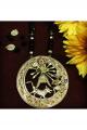 Maa Durga Round Dhokra Brass Necklace