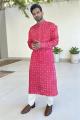 Gulbahar Bandhani Modal Silk Kurta