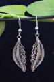  Auger Silver Filigree Earrings Oxidised