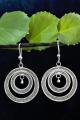 Cyclical Earrings Silver Filigree 